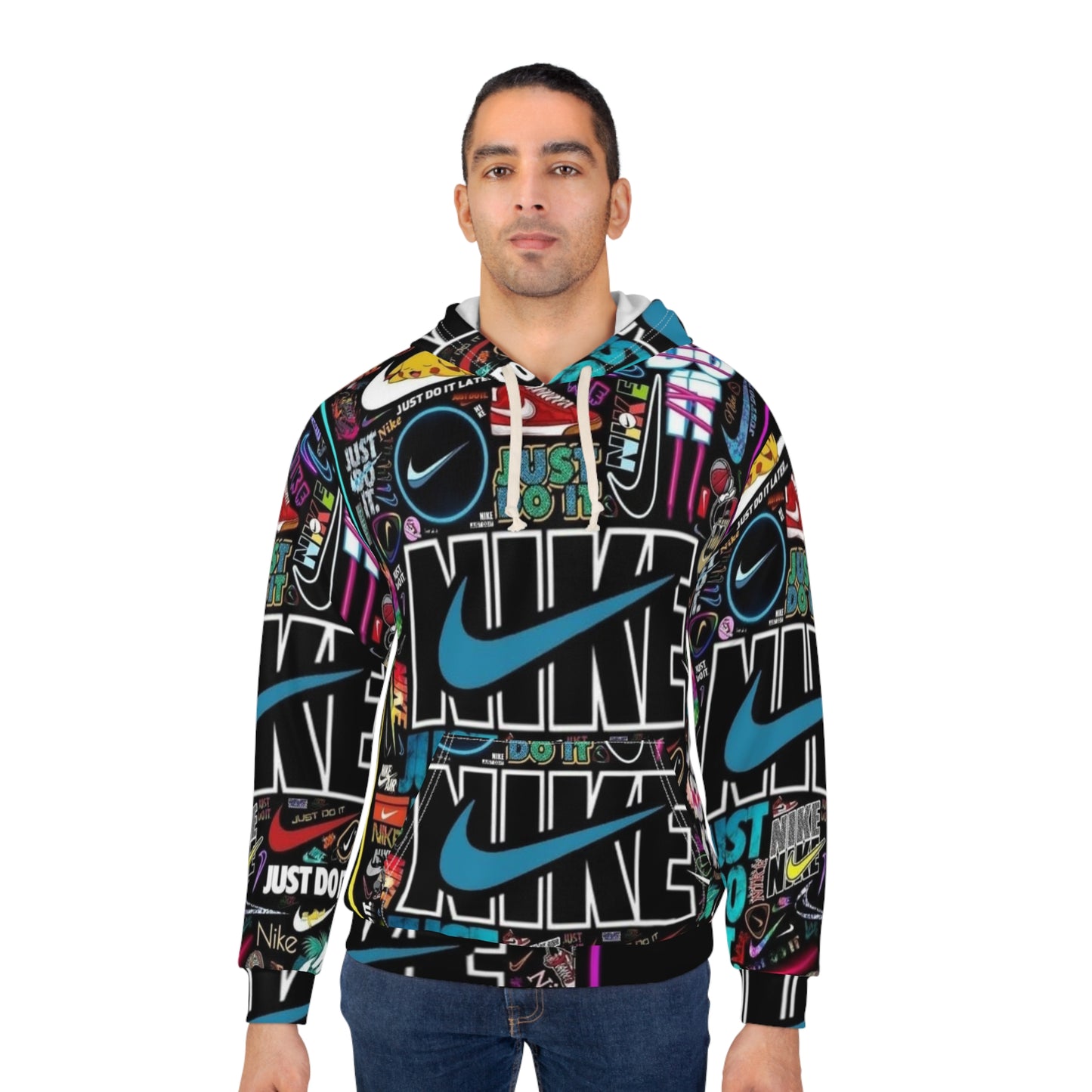 Sweat a capuche manche longue minimaliste.