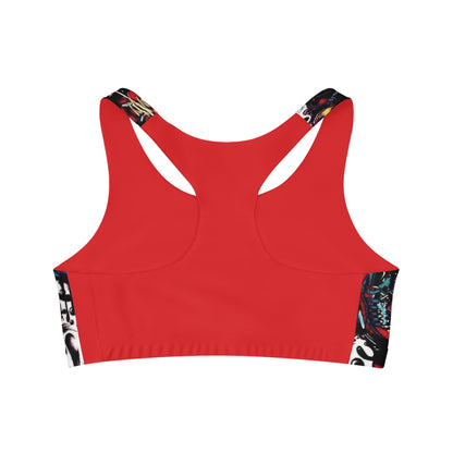 “Do It” sports bra – The energy of street art for your sports sessions.