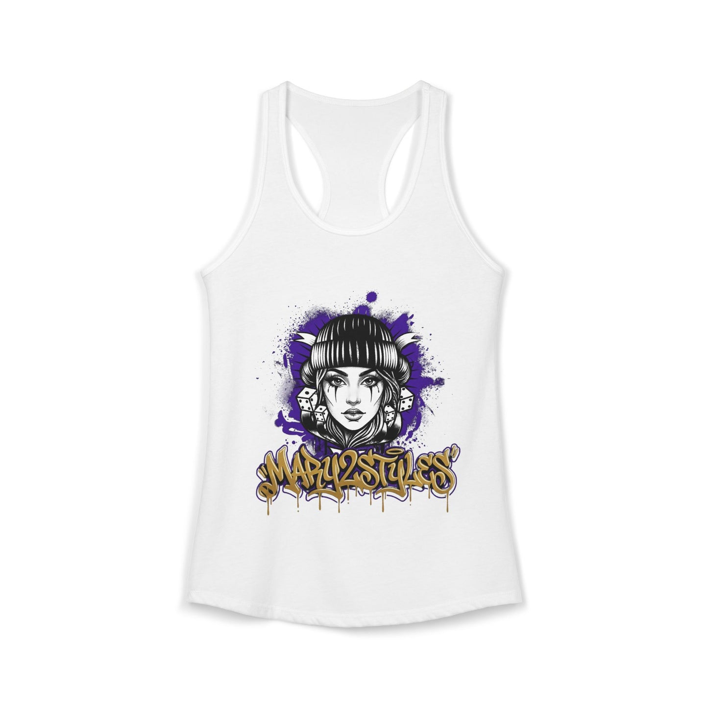 Camisole femme Mary2Styles – Édition Audacieuse Violet & Or