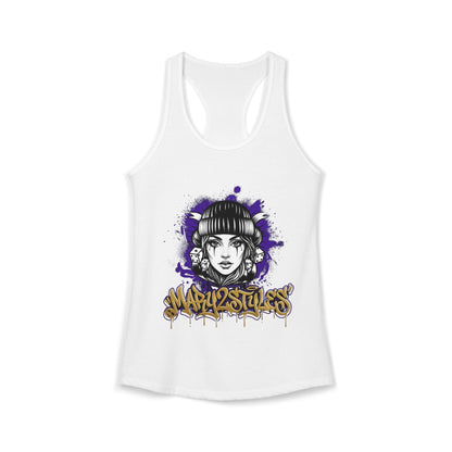 Camisole femme Mary2Styles – Édition Audacieuse Violet & Or