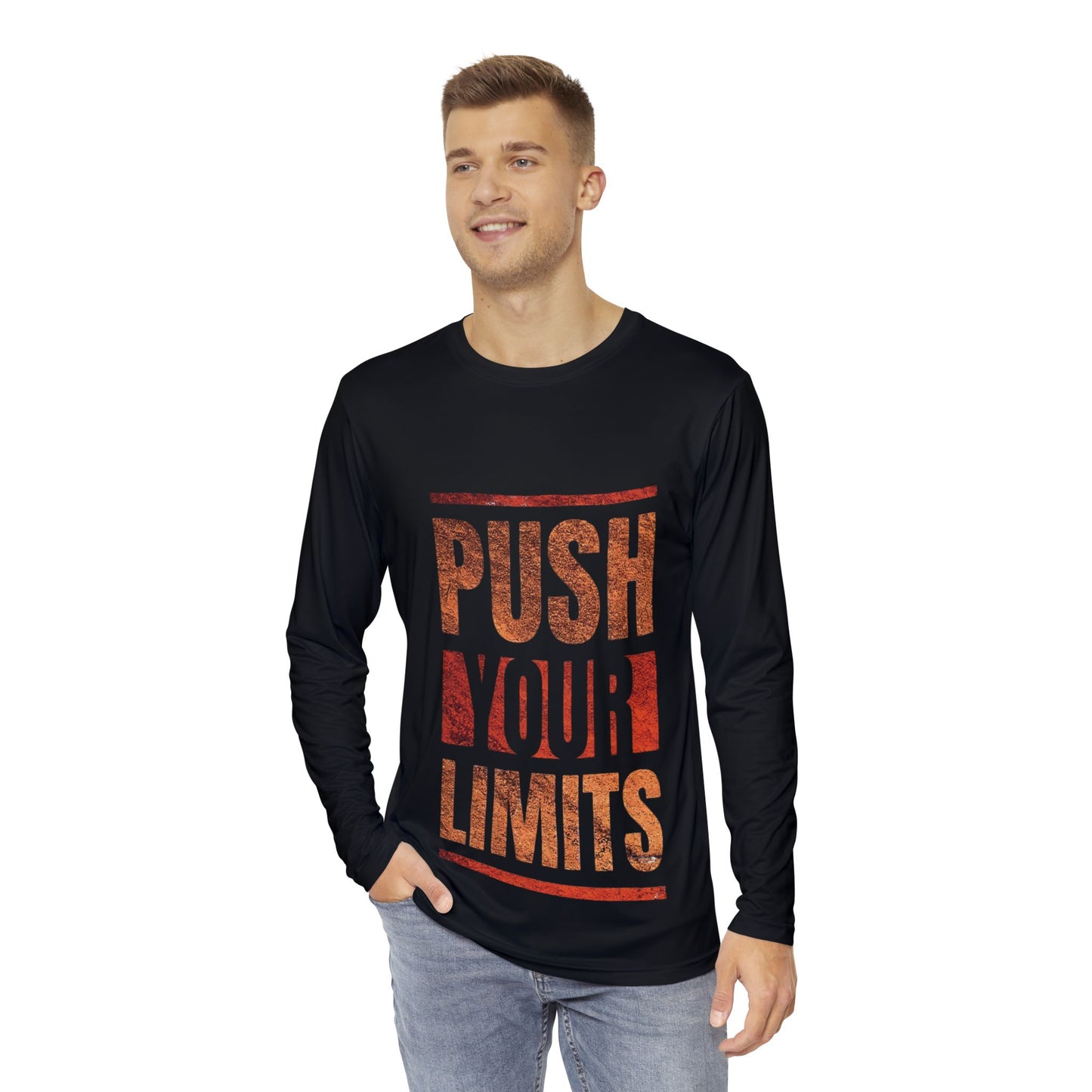 Chandail manche longue homme design ''Push your limits'' | Mary2styles