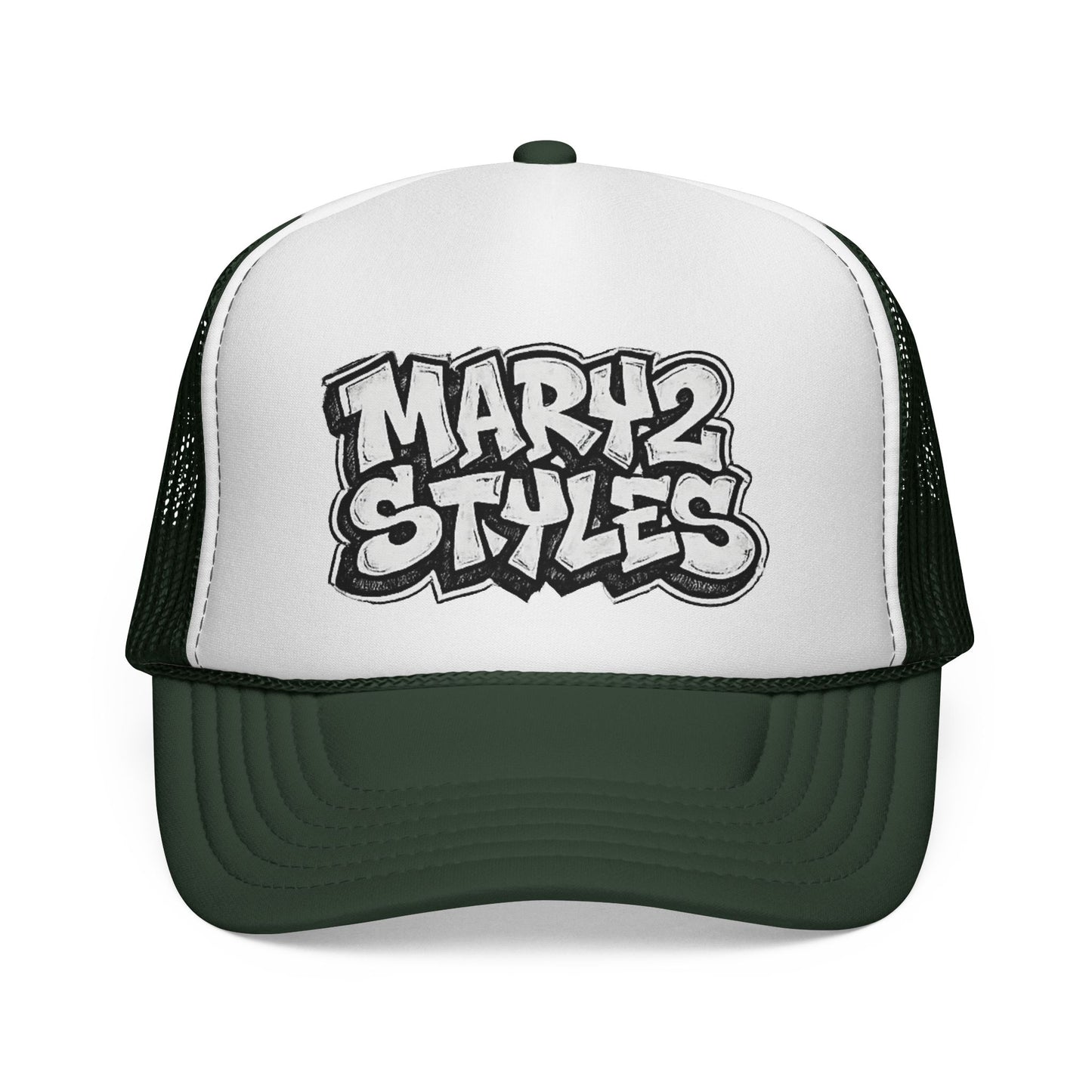 Casquette Trucker Mary2Styles Graffiti – Édition Bleu Royal