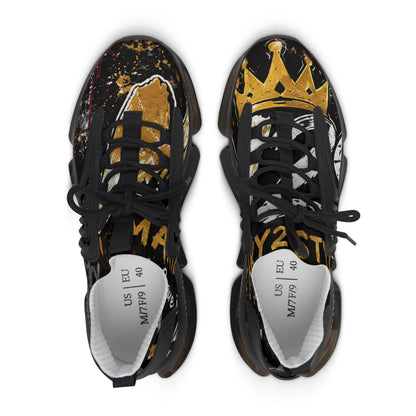 Sneakers M2S Signature – Couronne Noire & Or