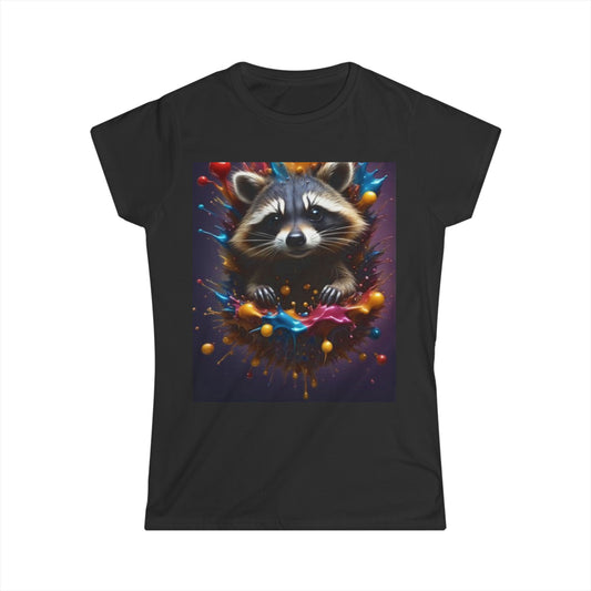 Women's Short Sleeve Sweater – Raccoon Design