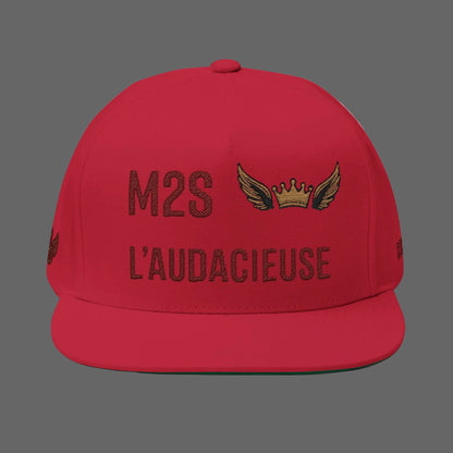Casquette Flat Bill Broidée "M2S L’Audacieuse" – Style Urbain