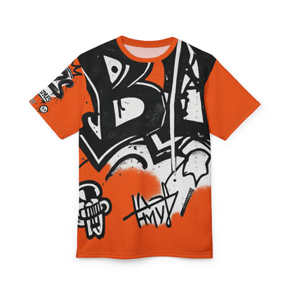 T-Shirt Graffiti M2S Signature – Authentique Streetwear Édition Orange