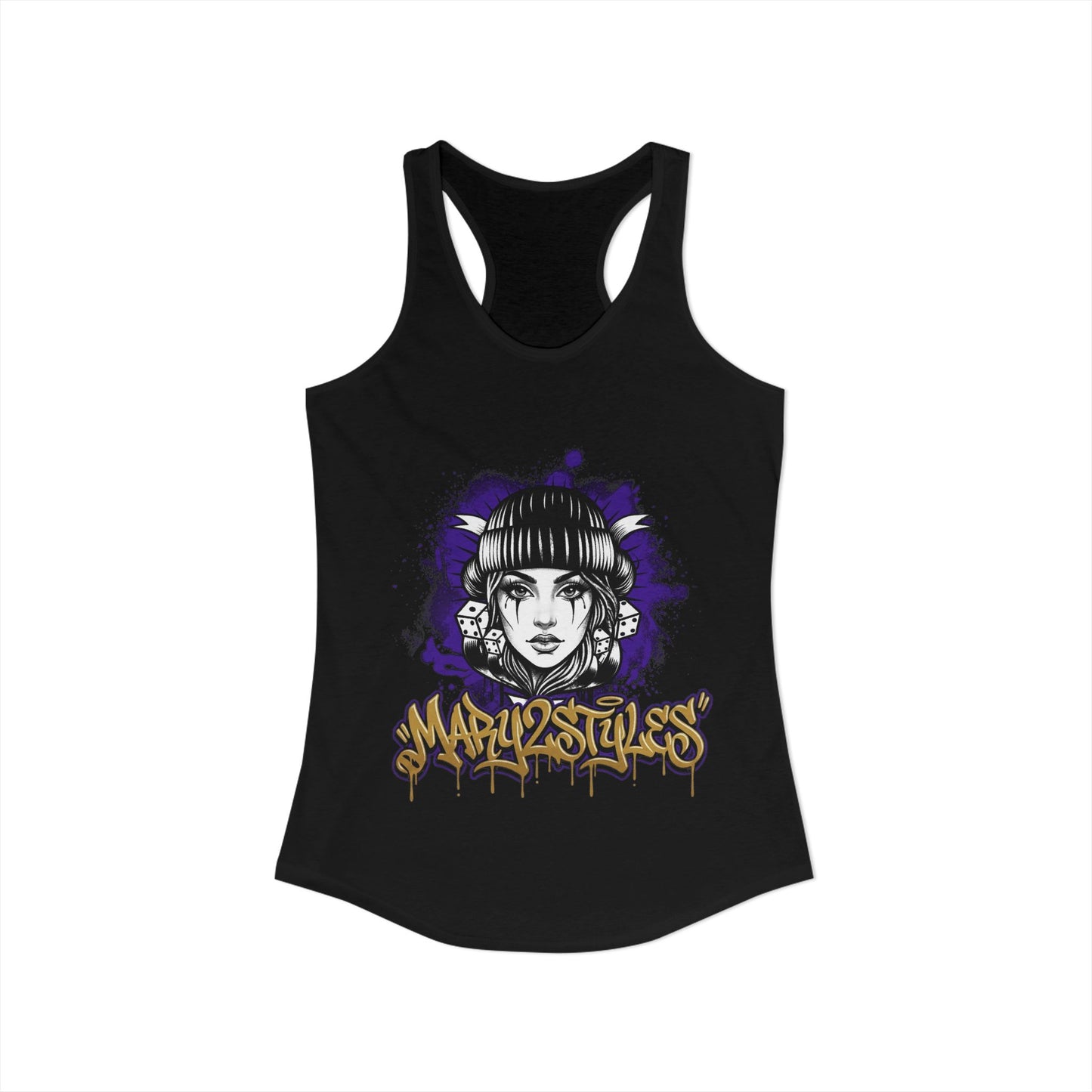 Camisole femme Mary2Styles – Édition Audacieuse Violet & Or