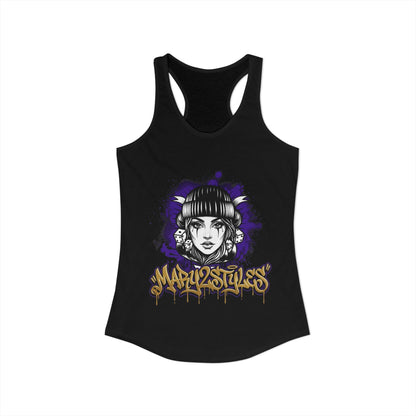 Camisole femme Mary2Styles – Édition Audacieuse Violet & Or