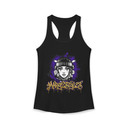 Camisole femme Mary2Styles – Édition Audacieuse Violet & Or