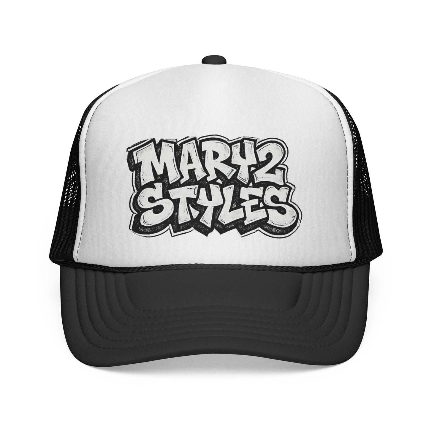 Casquette Trucker Mary2Styles Graffiti – Édition Bleu Royal