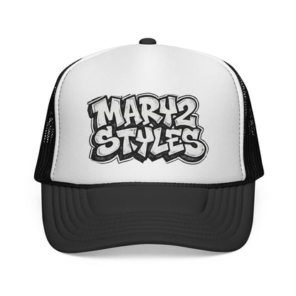 Casquette Trucker Mary2Styles Graffiti – Édition Bleu Royal