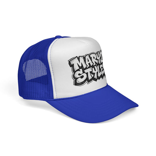 Casquette Trucker Mary2Styles Graffiti – Édition Bleu Royal
