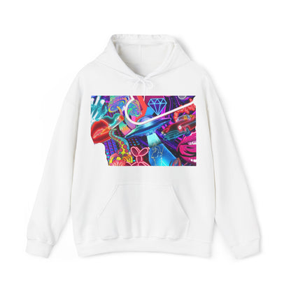 Hoodie à capuchon Mary 2 style unisexe style futuriste | Mary2styles