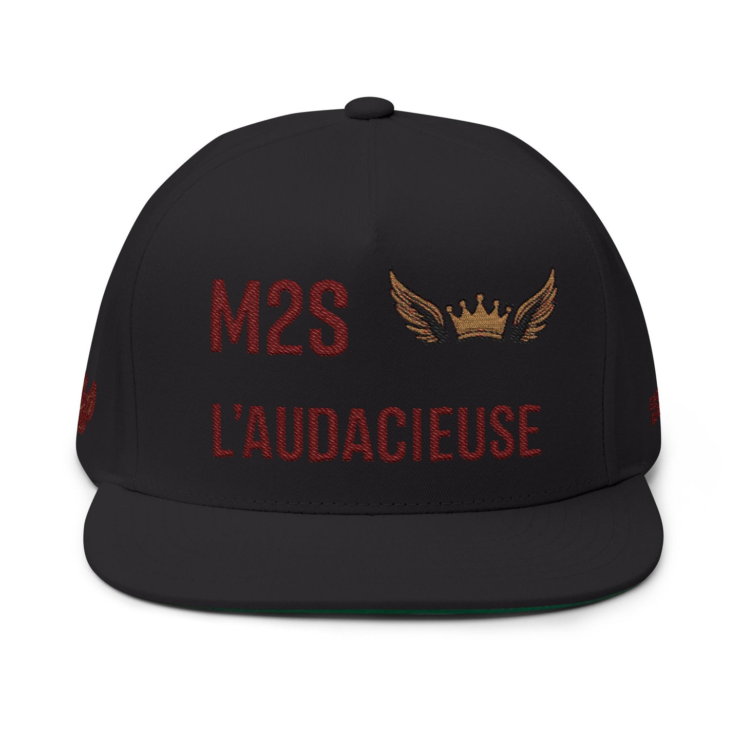 Casquette Flat Bill Broidée "M2S L’Audacieuse" – Style Urbain