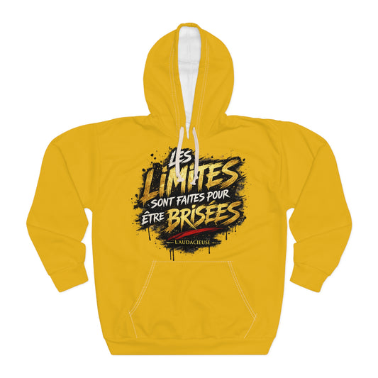 HOODIE REUSSIR & COURAGE – JAUNE FLUO