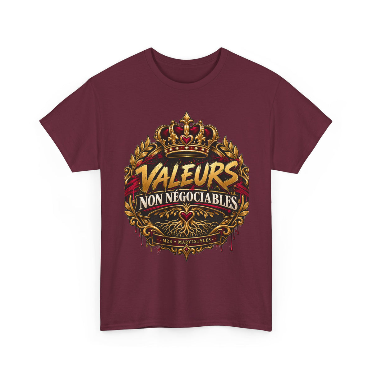 T-shirt unisexe L’Attachienne « Valeurs non négociables » | M2S