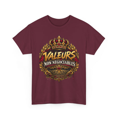 T-shirt unisexe L’Attachienne « Valeurs non négociables » | M2S