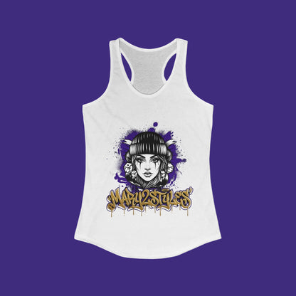 Camisole femme Mary2Styles – Édition Audacieuse Violet & Or