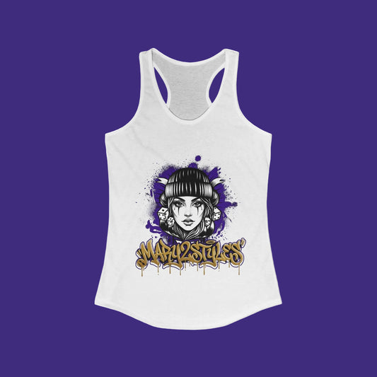 Camisole femme Mary2Styles – Édition Audacieuse Violet & Or