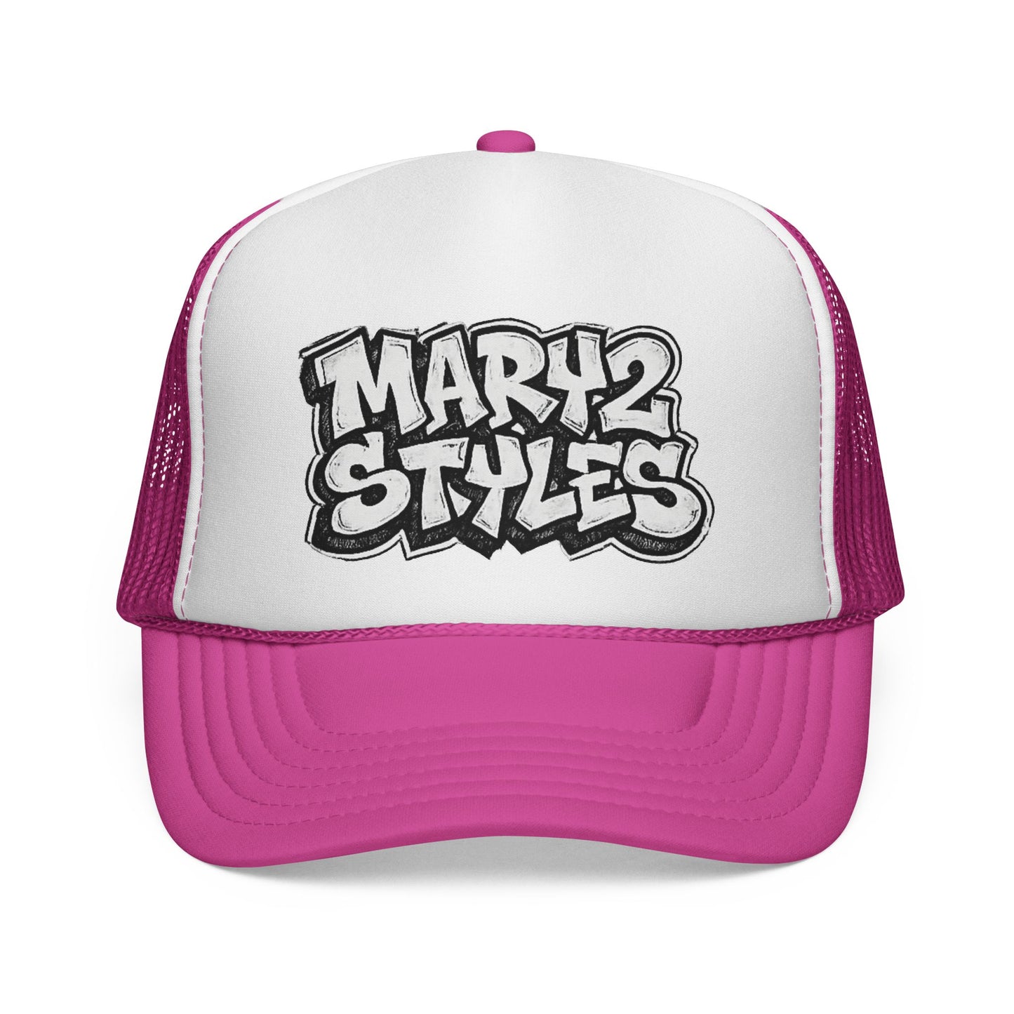 Casquette Trucker Mary2Styles Graffiti – Édition Bleu Royal
